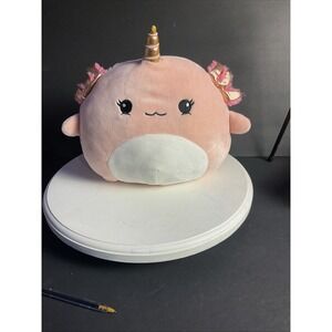 Squishmallow Lizette the Caticorn Plush Toy 8" KellyToy Stuffed Pink Rainbow